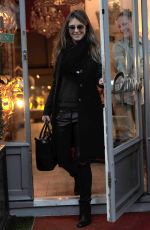 ELIZABETH HURLEY Out Shopping for Antiques in London 12/01/2015