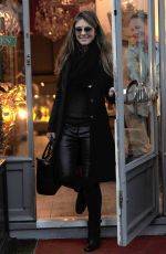 ELIZABETH HURLEY Out Shopping for Antiques in London 12/01/2015