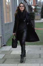 ELIZABETH HURLEY Out Shopping for Antiques in London 12/01/2015