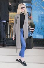 ELLE FANNING Out and About in Beverly Hills 12/22/2015