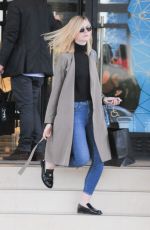 ELLE FANNING Out and About in Beverly Hills 12/22/2015