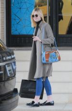 ELLE FANNING Out and About in Beverly Hills 12/22/2015