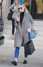 ELLE FANNING Out and About in Beverly Hills 12/22/2015