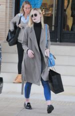 ELLE FANNING Out and About in Beverly Hills 12/22/2015
