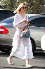 ELLE FANNING Out and About in Studio City 12/23/2015