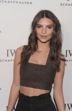 EMILY RATAJKOWSKI at IWC Schaffhausen Rodeo Drive Opening in Beverly Hills 12/01/2015