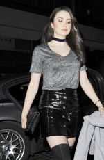 EMMA MILLER Arrives at Chiltern Firehouse in London 12/19/2015