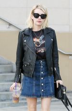 EMMA ROBERTS at Olive & June Nail Salon in Los Angeles 12/24/2015
