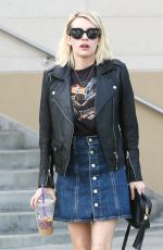 EMMA ROBERTS at Olive & June Nail Salon in Los Angeles 12/24/2015