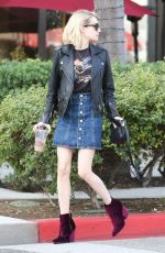 EMMA ROBERTS at Olive & June Nail Salon in Los Angeles 12/24/2015