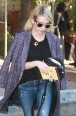 EMMA ROBERTS Leaves Sunset Marquis Hotel in West Hollywood 12/14/2015