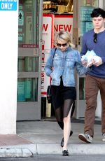 EMMA ROBERTS Out for a Coffee in West Hollywood 12/26/2015