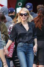 EMMA ROBERTS Out Shopping in Los Angeles 12/23/2015