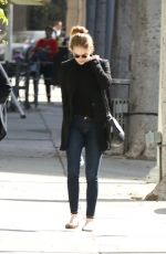 EMMA STONE Out and About in Beverly Hills 12/07/2015