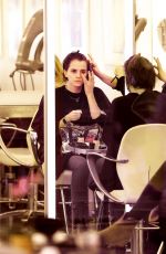EMMA WATSON at a Hair Salon in New York 12/08/2015