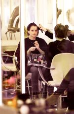 EMMA WATSON at a Hair Salon in New York 12/08/2015