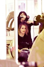 EMMA WATSON at a Hair Salon in New York 12/08/2015