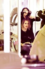 EMMA WATSON at a Hair Salon in New York 12/08/2015