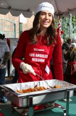 EMMY ROSSUM at Annual Mission Christmas Dinner in Los Angeles 12/24/2015