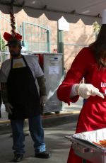 EMMY ROSSUM at Annual Mission Christmas Dinner in Los Angeles 12/24/2015