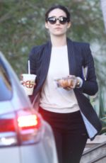 EMMY ROSSUM Leaves a Restaurant in West Hollywood 12/20/2015