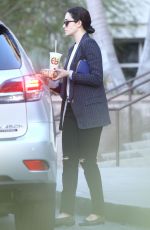 EMMY ROSSUM Leaves a Restaurant in West Hollywood 12/20/2015