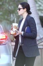 EMMY ROSSUM Leaves a Restaurant in West Hollywood 12/20/2015