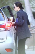 EMMY ROSSUM Leaves a Restaurant in West Hollywood 12/20/2015