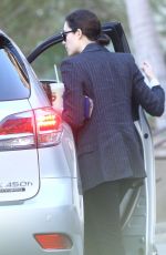 EMMY ROSSUM Leaves a Restaurant in West Hollywood 12/20/2015