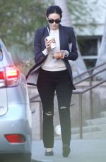 EMMY ROSSUM Leaves a Restaurant in West Hollywood 12/20/2015