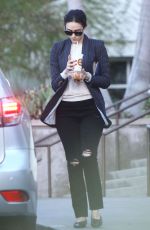 EMMY ROSSUM Leaves a Restaurant in West Hollywood 12/20/2015