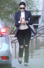 EMMY ROSSUM Leaves a Restaurant in West Hollywood 12/20/2015