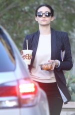 EMMY ROSSUM Leaves a Restaurant in West Hollywood 12/20/2015