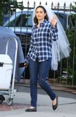 EMMY ROSSUM on the Set of Shameless in Los Angeles 12/09/2015