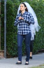 EMMY ROSSUM on the Set of Shameless in Los Angeles 12/09/2015
