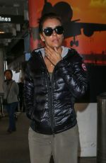 EVA LONGORIA at Los Angeles International Airport 12/24/2015