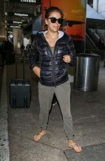 EVA LONGORIA at Los Angeles International Airport 12/24/2015