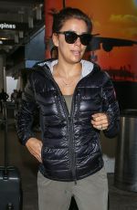 EVA LONGORIA at Los Angeles International Airport 12/24/2015