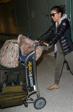 EVA LONGORIA at Los Angeles International Airport 12/24/2015