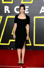 FELICITY JONES at Star Wars: The Force Awakens Premiere in London 12/16/2015