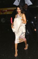 FREIDA PINTO Arrives at Dinner at The Lion in New York 12/01/2015