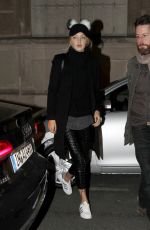GIGI and BELLA HADID Night Out in Paris 12/16/2015
