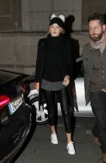 GIGI and BELLA HADID Night Out in Paris 12/16/2015