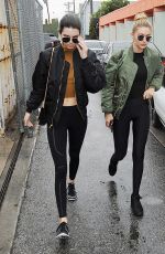 GIGI HADID and KENDALL JENNER Out Shopping in Los Angeles 12/22/2015