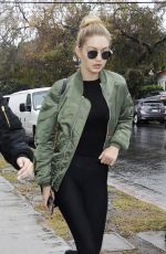 GIGI HADID and KENDALL JENNER Out Shopping in Los Angeles 12/22/2015