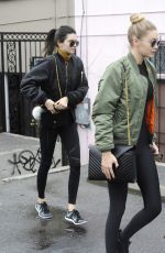 GIGI HADID and KENDALL JENNER Out Shopping in Los Angeles 12/22/2015