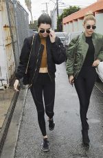 GIGI HADID and KENDALL JENNER Out Shopping in Los Angeles 12/22/2015