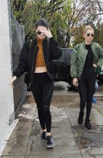 GIGI HADID and KENDALL JENNER Out Shopping in Los Angeles 12/22/2015