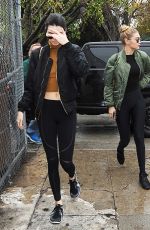 GIGI HADID and KENDALL JENNER Out Shopping in Los Angeles 12/22/2015