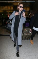GIGI HADID Arrives at Los Angeles International Airport 12/21/2015